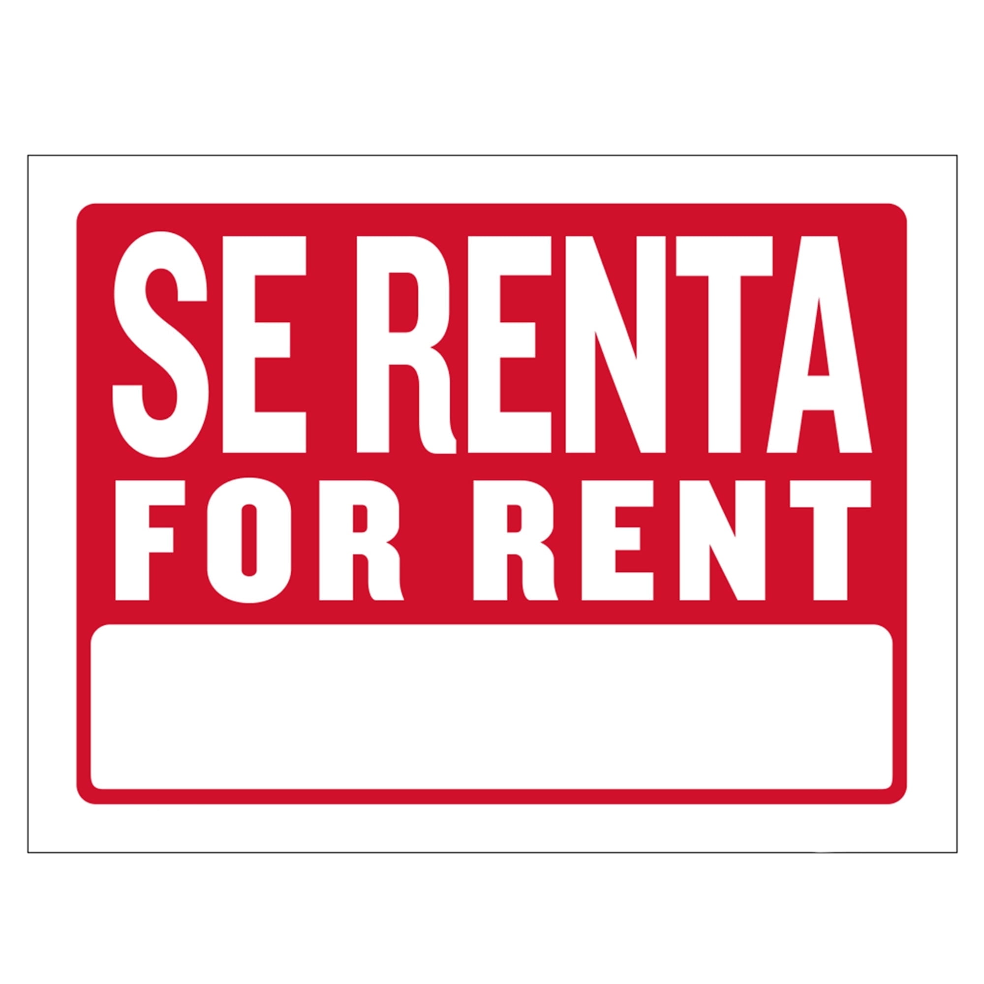 For Rent Sing BAZIC Se Renta Sign 12