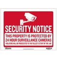 thumbnail image 1 of BAZIC Security Notice Sign, 1 of 7