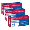 thumbnail image 1 of BAZIC Security Self Seal Envelope 3 5/8" x 6 1/2" #6 Tint Mailing Envelopes, 80-Count, 3-Packs, 1 of 8