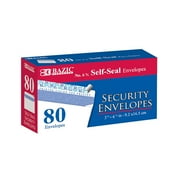 BAZIC Security Self Seal Envelope 3 5/8" x 6 1/2" #6 Tint Mailing Envelopes, 80-Count