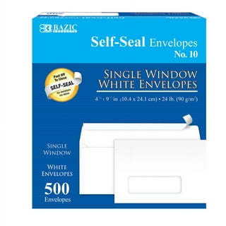 #10 Digi-Clear Window Envelopes, 4-1/8 x 9-1/2, 24#, Pastel, A