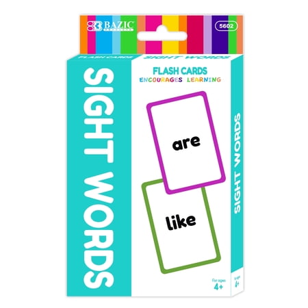 Bazic 5602 Sight Word Flash Cards - 36 per Pack