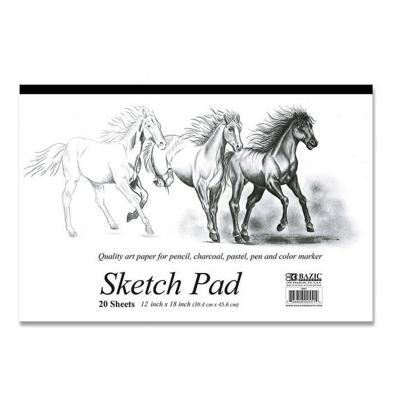 Sketch Pad | Big | 9 x 12 | 20 Sheets | School Supplies | COD