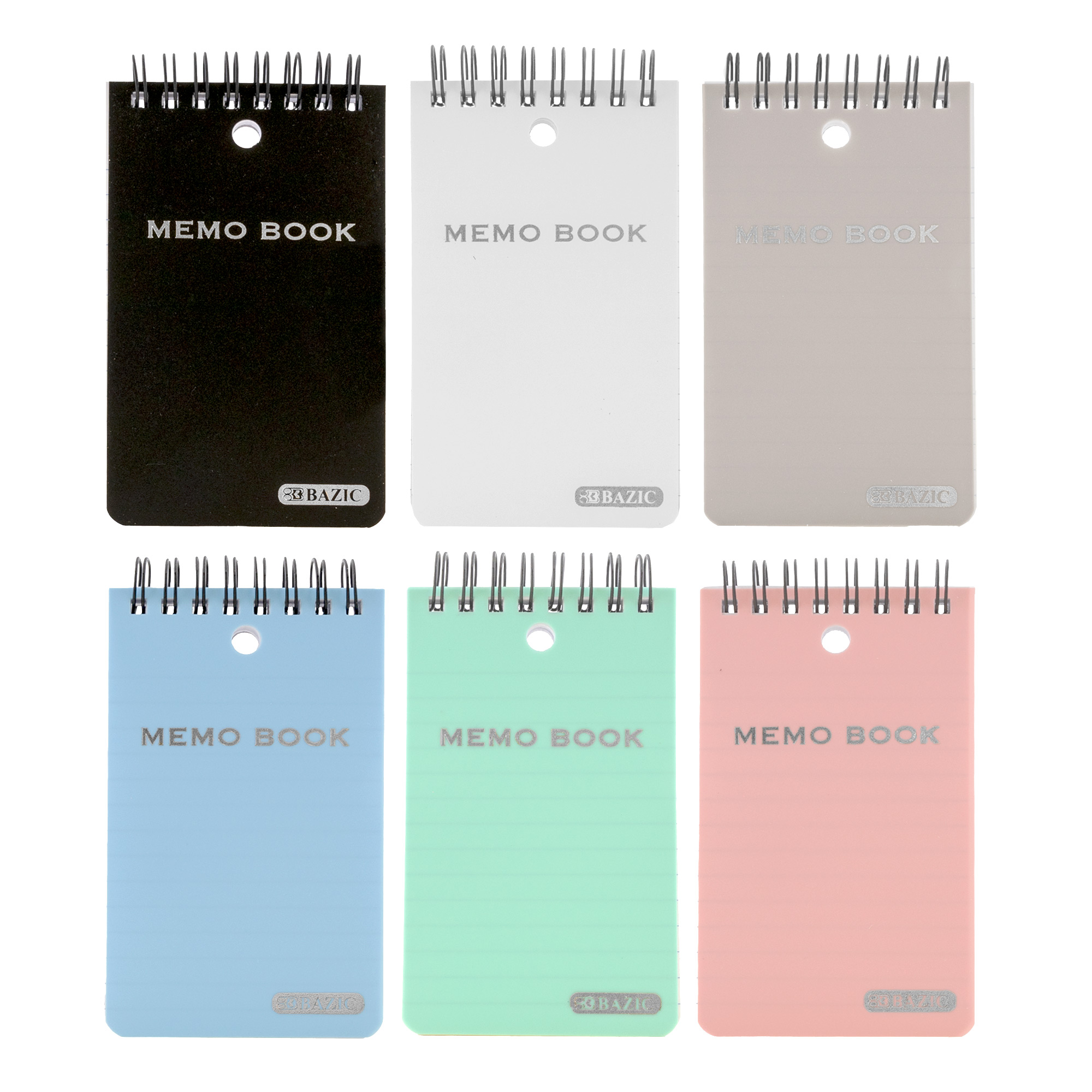 Pen + Gear Spiral Bound Ruled Paper Memo Book, 3 in x 5 in, 4 Pack, 80 ...