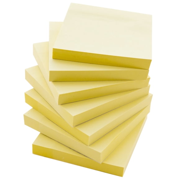 BAZIC Sticky Notes 3x3 Yellow Colors, (1200 Sheets/Pack), 12-Pack