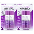 thumbnail image 1 of BAZIC Washable Disappearing Purple Glue Stick 21g, Acid Free (2/Pack), 2-Packs, 1 of 7