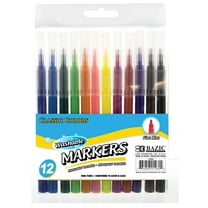 BAZIC Washable Markers Fine Line 12 Color Coloring Marker (12/Pack), 24-Packs