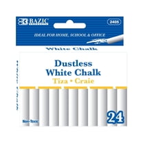 BAZIC White Chalk, Standard Size Blackboard Chalkboard Chalks, Great ...