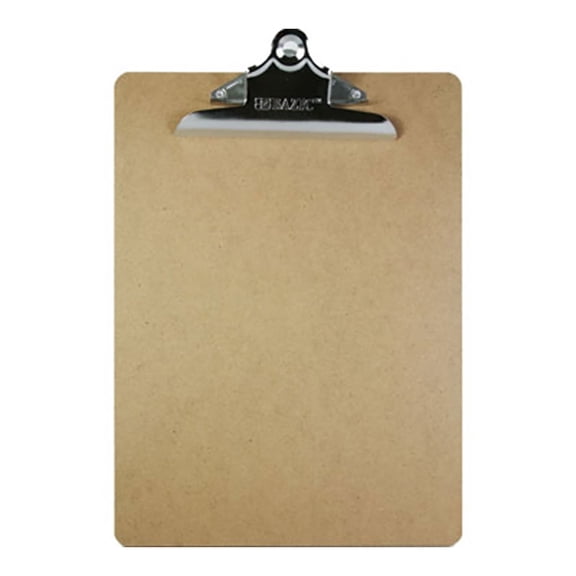 BAZIC Standard Hardboard Clipboard, Spring Clip