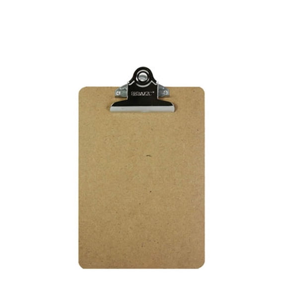 BAZIC Memo Size Hardboard Clipboard, Spring Clip