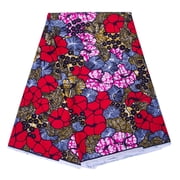 BAZINRICHE 100% Cotton 6 Yards African fabric Ankara Wax Print Fabric Authentic Nigerian Wax Cloth for Sewing Dresses Crafts