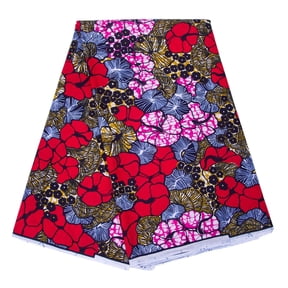 BAZINRICHE 100% Cotton 6 Yards African fabric Ankara Wax Print Fabric Authentic Nigerian Wax Cloth for Sewing Dresses Crafts