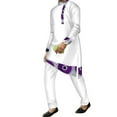thumbnail image 1 of BAZINRICHE African Clothes for Men 2pcs Set Big and Tall Long Sleeve Shirt and Pants Dashiki African Mens Outfits, 1 of 4