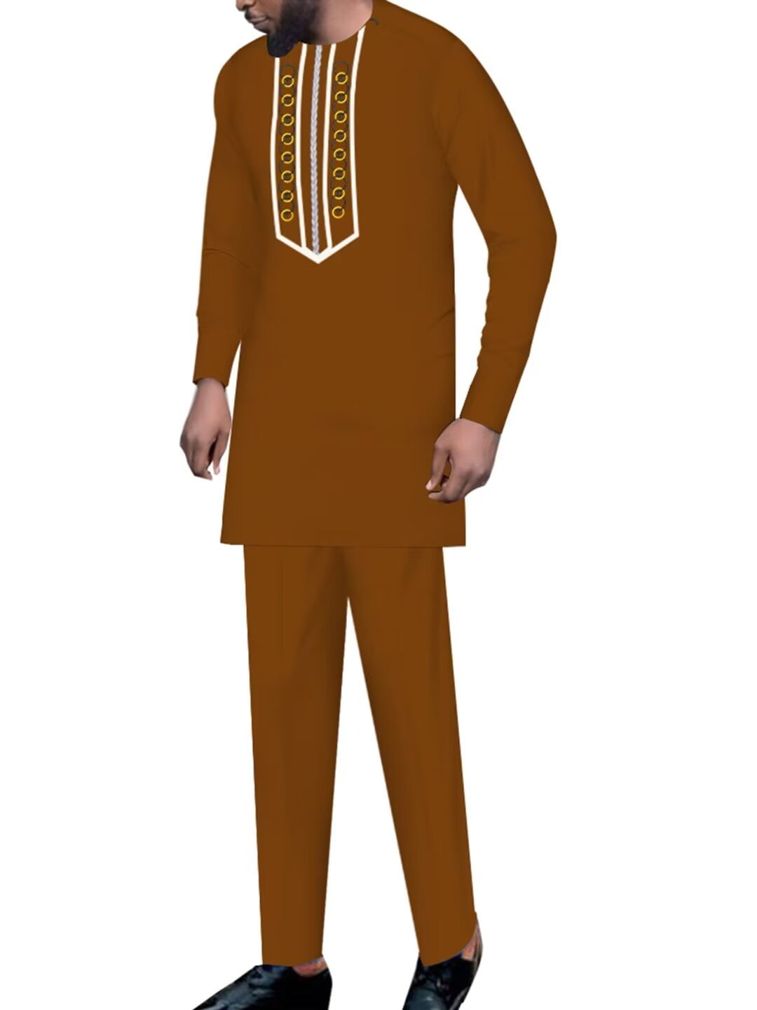Suit For Men African Suits For Men, Dashiki 2 Piece Set Gold Zimbabwe Wedding Suits For Men