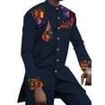 thumbnail image 1 of BAZINRICHE African Male Fancy Long top and Pant Set Wedding Banquet Robe sets WYNX771, 1 of 4