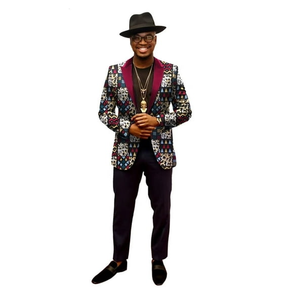 BAZINRICHE African Male Fit Fancy Blazer Dashiki Wedding Banquet Business Outfits Suits WYN202