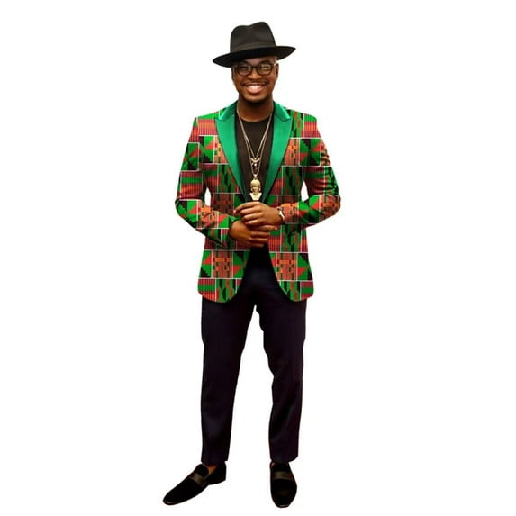 BAZINRICHE African Male Fit Fancy Blazer Dashiki Wedding Banquet Business Outfits Suits WYN202