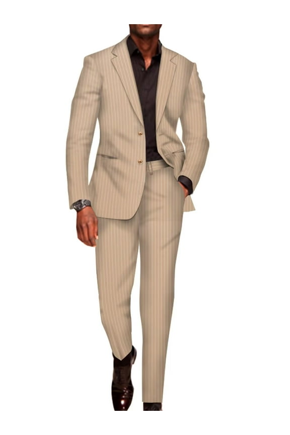 African Men Fit Jacket Blazer Pants Suits Wedding Banquet Business Blazer Dress Suit WYNT602