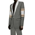 thumbnail image 1 of BAZINRICHE African Men Jacket Blazer Pants Suits Wedding Banquet Fit Business Blazer Dress Suit WYNT1400, 1 of 2