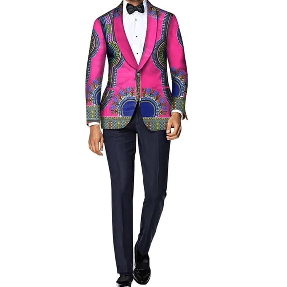 BAZINRICHE African Men Jacket Blazer Suits Wedding Banquet Fit Casal Male Dashiki Blazer WYN750