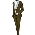 thumbnail image 1 of BAZINRICHE African Men Slim Fit Jacket Blazer Pants suits Wedding Banquet Business Dress Suit WYNT145, 1 of 2