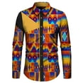 thumbnail image 1 of BAZINRICHE African Men Traditional Long Sleeve Shirt Tops Causal Party Dashiki Shirts WYN913, 1 of 2
