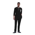 thumbnail image 1 of BAZINRICHE African Men's 2 Piece Outfit Cotton Traditional Dashiki Set Long Sleeve for Wedding Party, 1 of 4