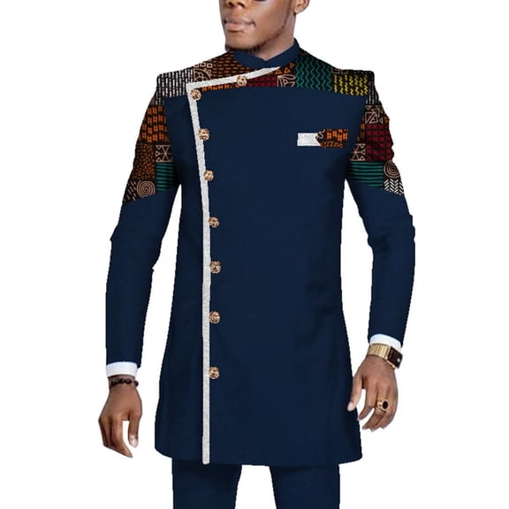 BAZINRICHE African Nen Fit Fancy Top and Pant Set Wedding Banquet Business Party Suit Outfit WYNX1065