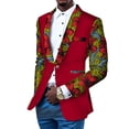 thumbnail image 1 of BAZINRICHE African Print Men's Jacket Blazer Wedding Banquet Fit Business Causal Dashiki Blazer, 1 of 2