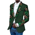 thumbnail image 1 of BAZINRICHE African Print Men's Jacket Blazer Wedding Banquet Fit Business Causal Dashiki Blazer, 1 of 2