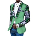 thumbnail image 1 of BAZINRICHE African Print Men's Jacket Blazer Wedding Banquet Fit Business Causal Dashiki Blazer, 1 of 2