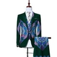 thumbnail image 1 of BAZINRICHE Fancy Blazer Suit Jackets Vest Pants Set Formal Coat Dashiki Party African Men Clothes, 1 of 5