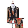 thumbnail image 1 of BAZINRICHE Fancy Blazer Suit Jackets Vest Pants Set Formal Coat Dashiki Party African Men Clothes, 1 of 5