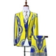 thumbnail image 1 of BAZINRICHE Fancy Blazer Suit Jackets Vest Pants Set Formal Coat Dashiki Party African Men Clothes, 1 of 5