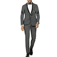 thumbnail image 1 of BAZINRICHE Male Slim Fit Fancy Blazers Jacket Wedding Banquet Business Party Suits WYNX800, 1 of 5