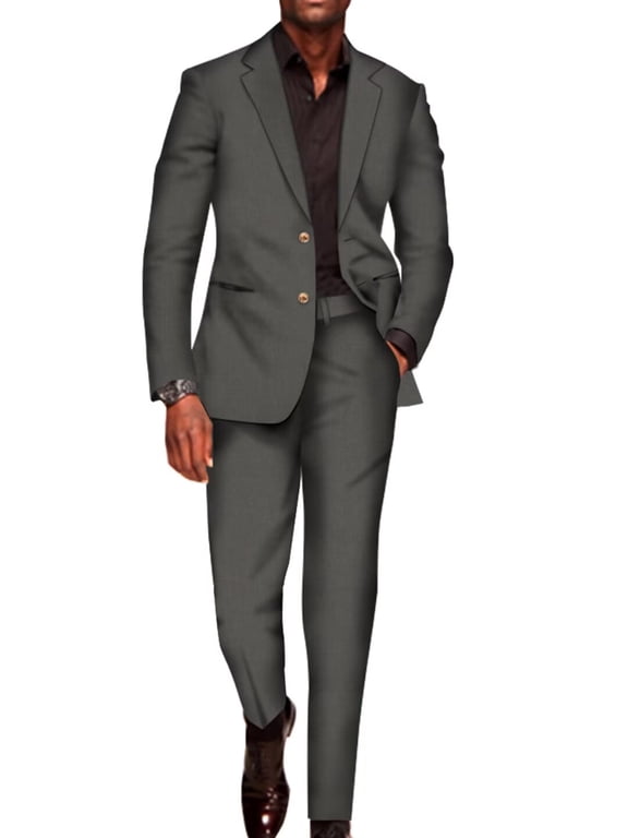 Men Jacket Blazer Pants Suits set Wedding Banquet Fit Causal Business Male Blazer WYNX602