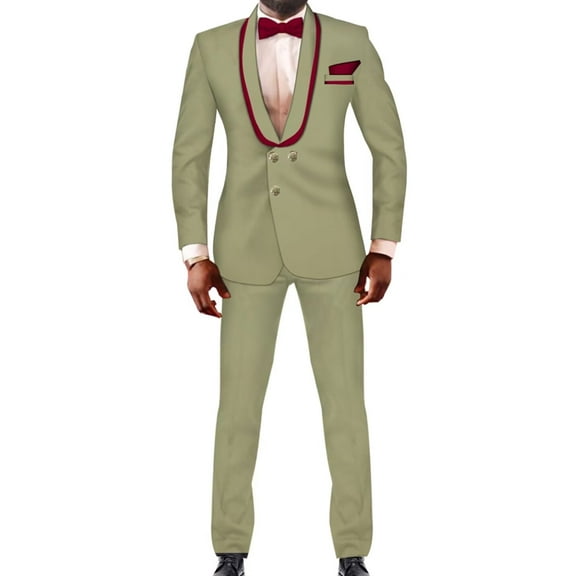 BAZINRICHE Men Jacket Blazer pants set Suits Wedding Banquet Fit Casal Business Male Blazer WYNX201