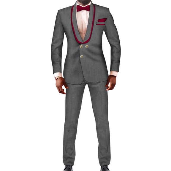 BAZINRICHE Men Jacket Blazer pants set Suits Wedding Banquet Fit Casal Business Male Blazer WYNX201