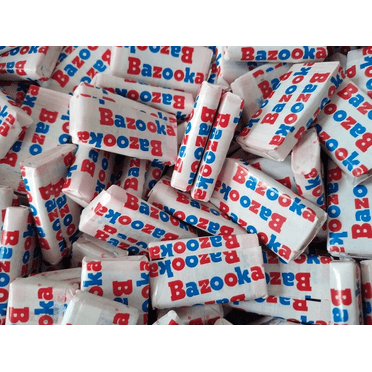 Bazooka Sugar-Free Bubble Gum Pellets - 120 Count Bulk Bag, Original Flavor