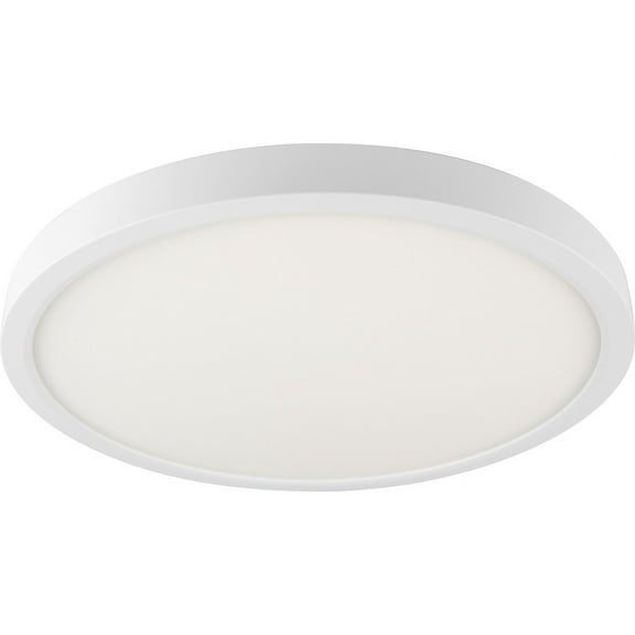 BAZZ C17333WH Solas Integrated LED Flush Mount, Energy Efficient, Easy Installation, Dimmable, Energy Star, 14-in, White
