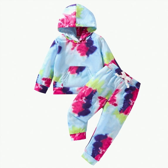BAnala Baby Clothes for Girls Toddler Fall Outfits for Girls Girl Clothes Long Sleeve Hooded Tops Pants Set Outfits Fall Clothing Outfits Purple,12-18 Months