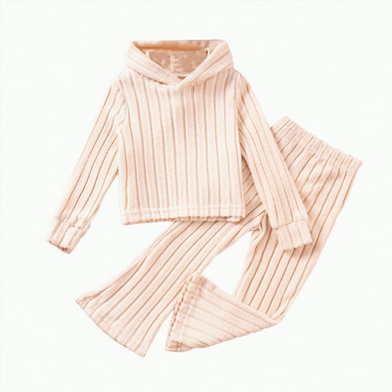 BAnala Toddler Girls Clothes Toddler Girls Winter Long Sleeve Patchwork Color Prints Hoodie Tops Pants 2PCS Outfits Clothes Set Girl Clothes White,4-5 Years