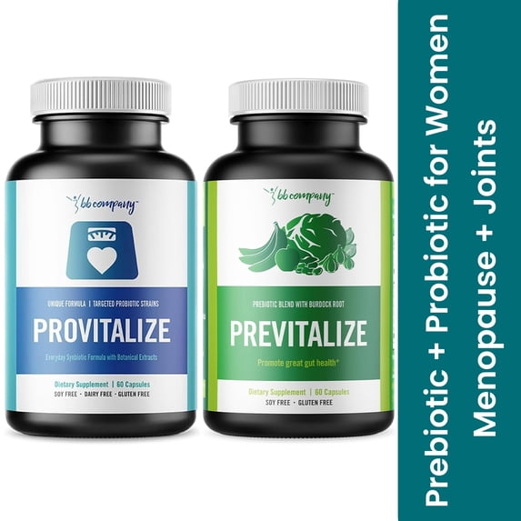 BB Company Slim Gut Bundle - Provitalize and Previtalize, 60 Capsules Each