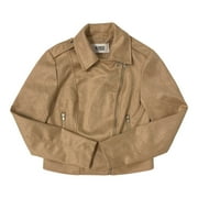 BB Dakota Steve Madden Women's Faux Suede Moto Jacket (Tan, XL)