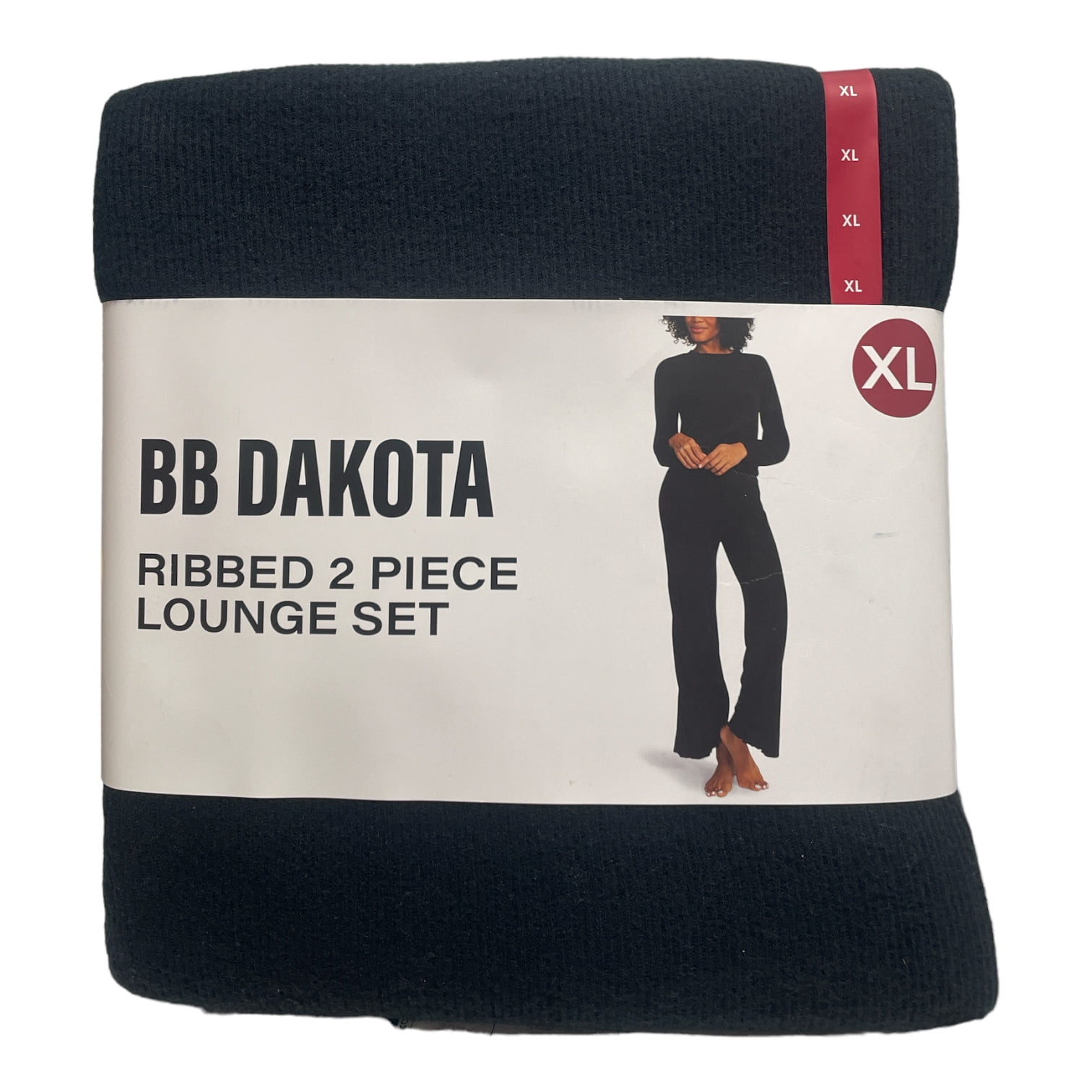 BB Dakota Women's Cozy Soft Brushed Ribbed 2-Piece Lounge