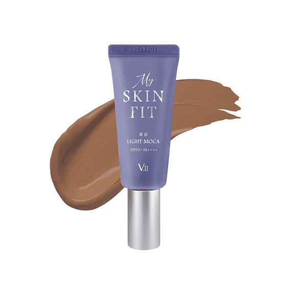 BB Face Cream My Skin Fit 0.67 fl.oz. #6 with SPF 50+ PA++++ - Vegan, Anti-Aging, Hydrating, Soothing, BB Cream, Free from Harsh Chemicals