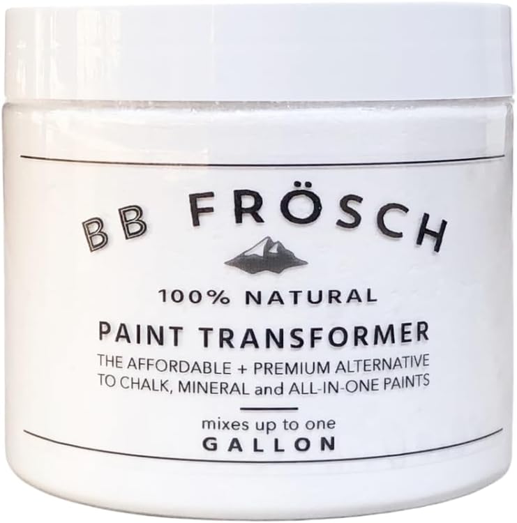 BB Frosch Paint Transformer – Chalk Mineral for Latex & Acrylic Paint, For Kitchen Bathroom Cabinet Countertop Furniture Tile Floor Wood Fabric Appliance Door Counter, No Sanding or Priming, Gallon