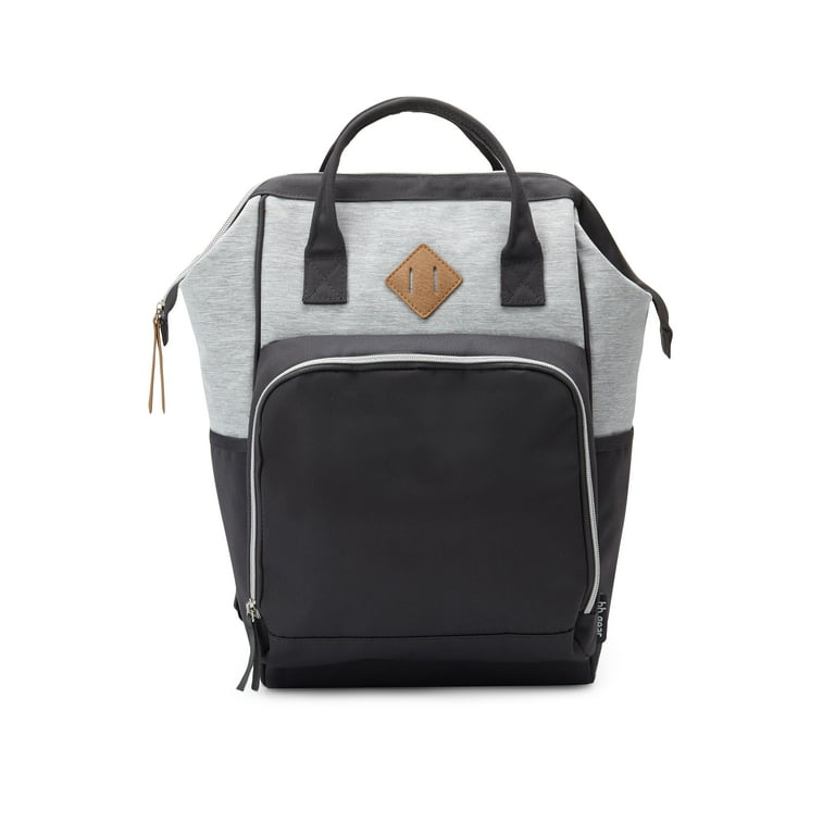 Bb Gear Backpack Diaper Bag with Adjustable Shoulder Strap, Gray