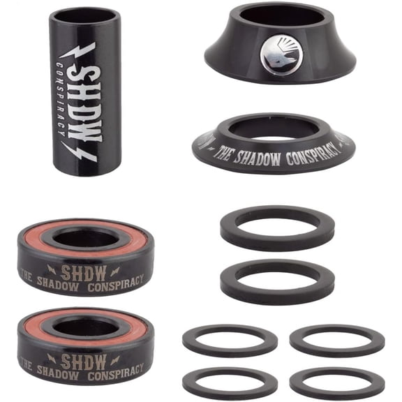 BB Set Stacked Mid 22mm Sealed Black - 103-06279 22