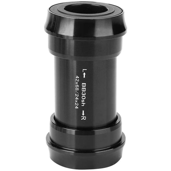 BB30 Bottom Bracket Press Fit 24mm Sealed Bearing 68mm To 73mm Shell Width Aluminum Alloy CNC Bicycle Accessories Black